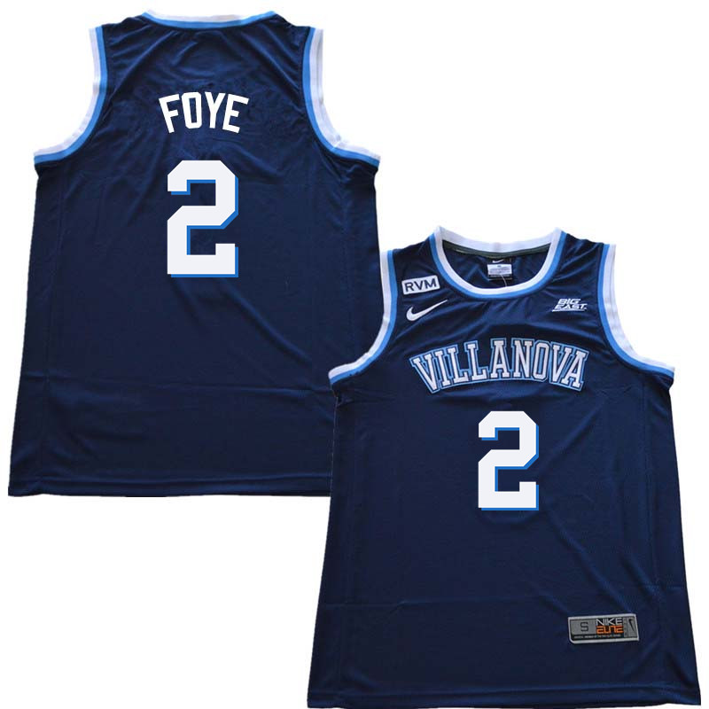 2018 Men #2 Randy Foye Willanova Wildcats College Basketball Jerseys Sale-Navy